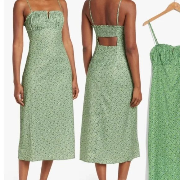 Lush Floral Keyhole Sleeveless Slip Dress - Picture 7 of 7